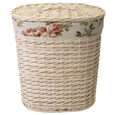 Корзина бельевая овальная "Rose", Д410 Ш290 В450, натуральный Natural House