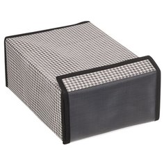 Короб для хранения "Пепита", Д310 Ш220 В120, черно-белый Handy Home