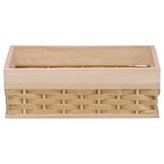 Корзина стеллажная, Д300 Ш190 В110, светло-коричневый Natural House