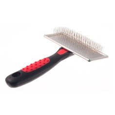 Пуходерка Hello Pet/щетка-пуходерка/ Пуходёрка металлическая средняя/щётка 16811M / расческа для кошки / расчёска для собаки