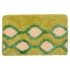 Коврик для ванной комнаты, 50*80 см, акрил, Curved Lines, green, IDDIS, 402A580I12