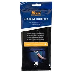 Салфетки влажные для стеклянных поверхностей (30 шт) Kraft