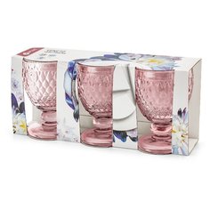 Набор бокалов APOLLO "Veneto" 3 пр. розовый