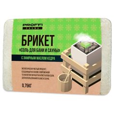 Морская соль для бани и сауны PROFFI PS0687 с маслом кедра 0.75кг