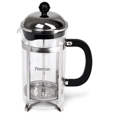 Чайник Fissman LATTE заварочный 1000 мл с поршнем (стеклянная колба) (9010)