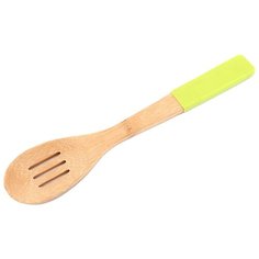 Ложка кухонная с силиконовой вставкой 30х6 см бамбук Agness (897-038)