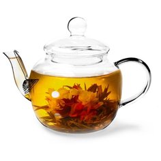 Чайник Fissman заварочный 1000 мл со стальным фильтром (стекло) (9449)