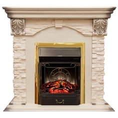 Электрокамин RealFlame Dublin Lux WT с Majestic Lux BR S