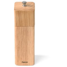 Мельница для соли и перца Fissman квадратная 16,5x5 см (деревянный корпус) (8189)