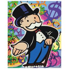 Приветствие Раскраска картина по номерам на холсте с неоновыми красками AAAA-RS002 40х50