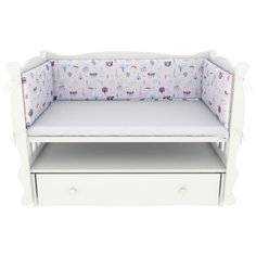 Бортик в кроватку на молнии (4 подушки-бортика) AmaroBaby Индейцы (бязь)