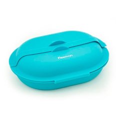 Контейнер Fissman с крышкой овальный 17x13x5 см / 375мл для микроволновой печи (силикон) (7482)