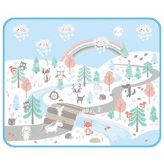 Детский развивающий коврик "Зимняя Сказка" 130х160х0,5см Mambobaby