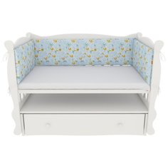 Бортик в кроватку на молнии (4 подушки-бортика) AmaroBaby Маленький принц (поплин)
