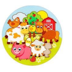 Головоломка "Ферма" d=20 2330099 Лесная мастерская