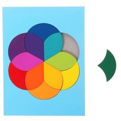 Головоломка "Колористический круг" 12 элементов 2369838 Лесная мастерская