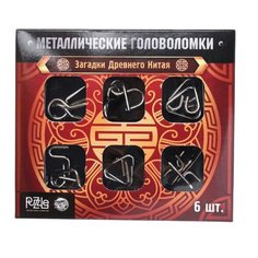Металлические головоломки "Загадки Древнего Китая" (набор 6шт) 2528231 Puzzle