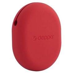 Система хранения аксессуаров Deppa Silicone Pouch, силикон, темно-красный