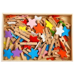 Набор прищепок в деревянной коробке "" набор 50 штук 4464745 Сима ленд