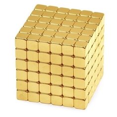 Куб из магнитных кубиков Forceberg TetraCube 4 мм , золотой, 216 элементов