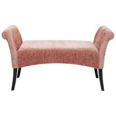 KARE Скамья с подлокотниками Motley, коллекция "Мотли" 107*62*38, Полиэстер, Полиуретан, Бук, Розовый