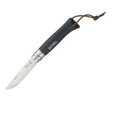 Нож Opinel №8 Trekking, нержавеющая сталь, черный