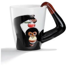 Кружка "Суперсемейка" Nothing Shop (белый; темно-коричневый; красный) 400 мл