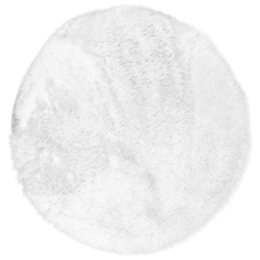 Ковер Vicuna 80 см круглый (100% полиэстер), белый Multidecor