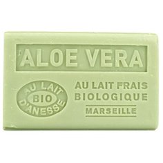 Марсельское мыло кусковое Label Provence Nature с молоком ослицы "Алое вера" 125 гр.