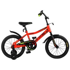 Велосипед детский двухколесный City-Ride Spark , детский двухколесный, стальная рама, стальные диски 16 дюймов , красный