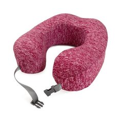 Подушка для путешествий с эффектом памяти "Travel pillow" DeNASTIA, цвет бордовый