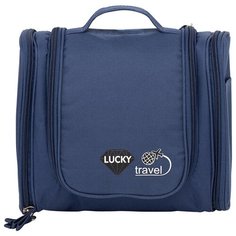 Косметичка дорожная LUCKY 25х21х10 см, синий