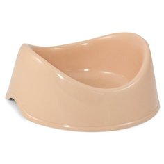 Миска пластиковая "Бисквит", бежевая, 0,4л Gamma