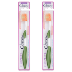 Комплект 2 шт Pasta del Capitano Зубная щетка Профессиональный уход (средней жесткости) цвет зеленый