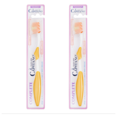 Комплект 2 шт Pasta del Capitano Зубная щетка Профессиональный уход (средней жесткости) цвет желтый