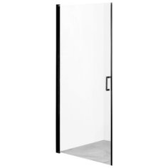 Orange E04-090TB/D Душевая дверь распашная универсальная 90х190 см. черный