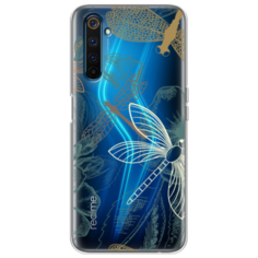 Силиконовый чехол Тени стрекоз на Realme 6 Pro Case Place