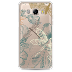 Силиконовый чехол Тени стрекоз на Samsung Galaxy J7 2016 Case Place