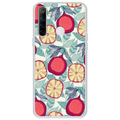 Силиконовый чехол Постер с гранатами на Realme 6i Case Place