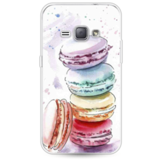 Силиконовый чехол Пирамидка макарони 2 на Samsung Galaxy J1 2016 Case Place