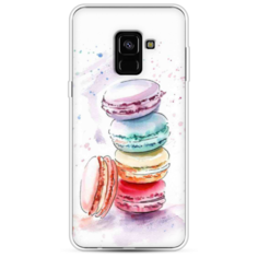 Силиконовый чехол Пирамидка макарони 2 на Samsung Galaxy A8 2018 Case Place