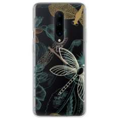 Силиконовый чехол Тени стрекоз на OnePlus 8 Case Place