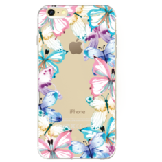 Силиконовый чехол Рамка из бабочек на iPhone 6 Plus/6S Plus Case Place