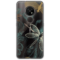 Силиконовый чехол Тени стрекоз на Nokia 6.2 Case Place