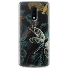 Силиконовый чехол Тени стрекоз на OnePlus 7 Case Place