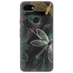 Силиконовый чехол Тени стрекоз на Google Pixel 3a Case Place