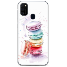 Силиконовый чехол Пирамидка макарони 2 на Samsung Galaxy M21 Case Place