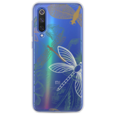 Силиконовый чехол Тени стрекоз на Xiaomi Mi9 SE Case Place