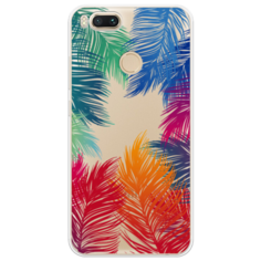 Силиконовый чехол Рамка из перьев на Xiaomi Mi A1 Case Place