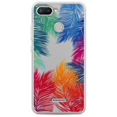 Силиконовый чехол Рамка из перьев на Xiaomi Redmi 6 Case Place